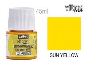 Боя за стъкло - 01 Жълт шафран, PEBEO Vitrea 160