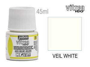Боя за стъкло - 20 Бял воал, PEBEO Vitrea 160