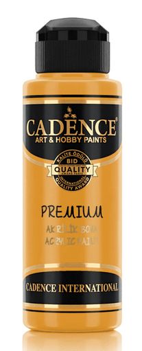 Акрилна боя CADENCE премиум полумат 120 мл. - 7370 Жълто
