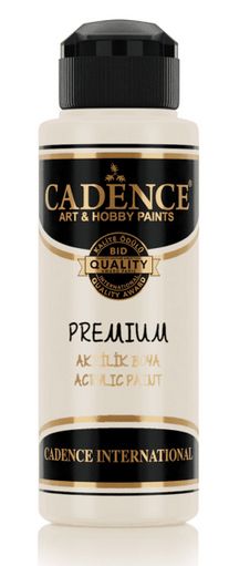Акрилна боя CADENCE премиум полумат 120 мл. - 6490 Топло бяло