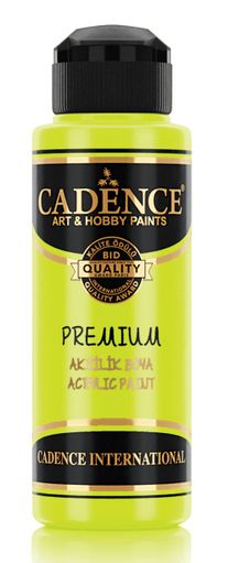 Акрилна боя CADENCE премиум полумат 120 мл. - 2 Флуоресцент жълто