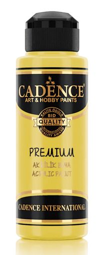 Акрилна боя CADENCE премиум полумат 120 мл. - 0755 Жълта лимон
