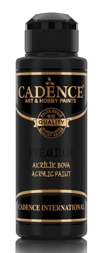 Premium Semi Matt Acrylic Paint CADENCE 120 ml - 0002 Black