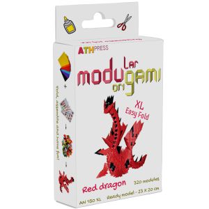 Модулно оригами - Червен дракон размер XL