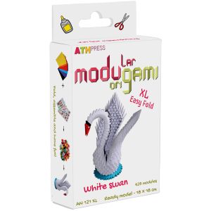 Модулно оригами - Бял лебед размер XL