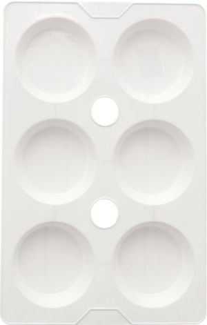 Пластмасова палитра за акварелни и темперни бои 22,5х14,5 см.