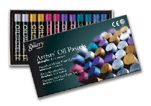 Маслен пастел МЕТАЛИК - комплект 12 цвята