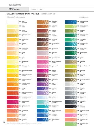 Soft pastels set of 36 colors