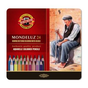 Акварелни моливи 24 цвята KOH-I-NOOR “Монделуз” 