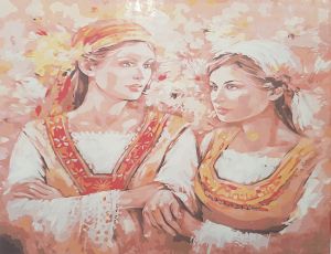 Painting by numbers 40х50 cm. - Bulgarian wimen