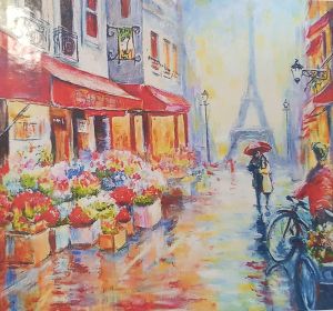 Painting by numbers 40x50cm. - Around Paris