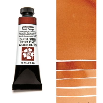 DANIEL SMITH Extra Fine™ Quinacridone Burnt Orange Watercolor 15 ml. - World`s finest artists` paints