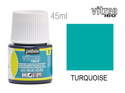 Боя за стъкло - 11 Тюркоаз, PEBEO Vitrea 160