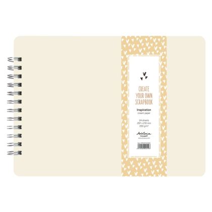 'Scrapbook Inspiration' Cream paper 250g 24 sheets, size A4