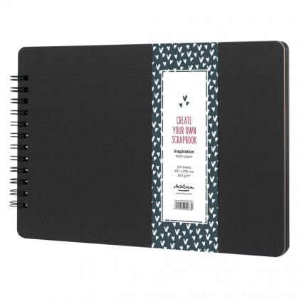 'Scrapbook Inspiration' Black paper 250g 24 sheets, size A5