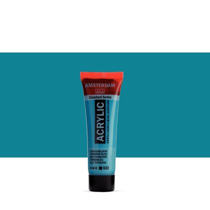 Acrylic color AMSTERDAM Standard 120 ml - Turquoise blue 522
