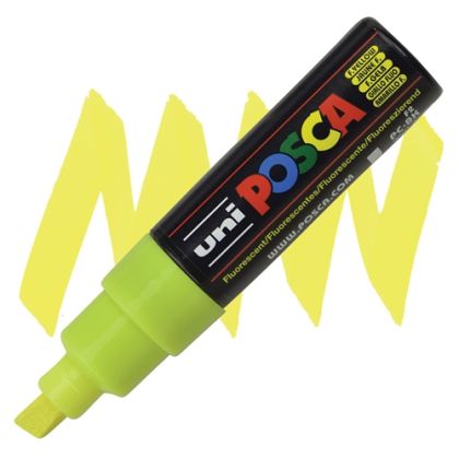 POSCA acrylic pen PC-8K - Fluorescent yellow