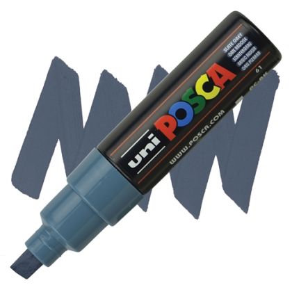 POSCA acrylic pen PC-8K - Slate grey