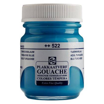 Gouache Extra Fine Jar 50 ml - Turquoise Blue 522