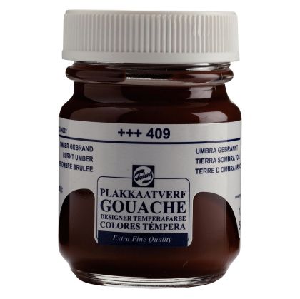 Gouache Extra Fine Jar 50 ml - Burnt Umber 409