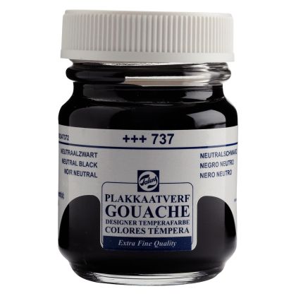 Gouache Extra Fine Jar 50 ml - Neutral Black 737