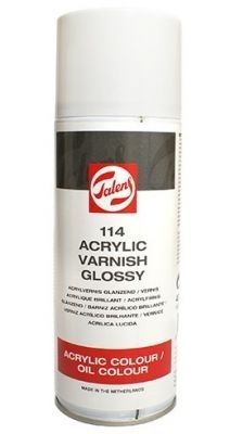 Спрей лак ГЛАНЦ за акрилни и маслени бои 400 мл. - ROYAL TALENS 114