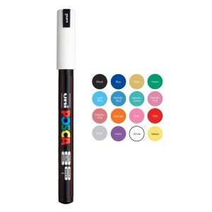 POSCA акрилни маркери 1MR - Комплект 8 бр. меки цветове
