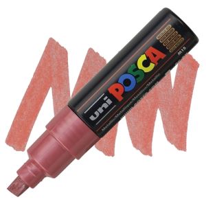 POSCA акрилен маркер PC-8K - Металик червен