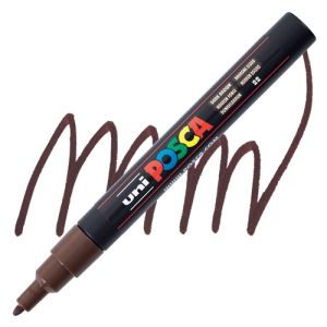 POSCA acrylic pen PC-3M - Dark brown