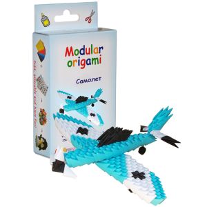 Modular origami - Blue airplanе