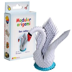 Modular origami - White swan