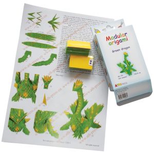 Modular origami - Green dragon
